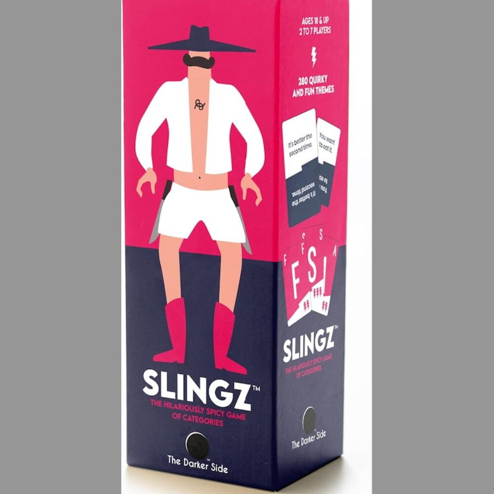 Brand New Slingz Spicy Categories Card Game – 18+ Adult Version